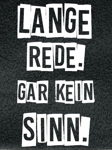 Lange rede.