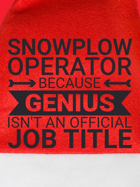 Snowplow Operator Genius Schneepflugfahrer