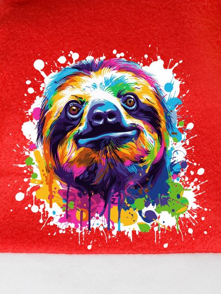 Farbexplosion Faultier Sloth