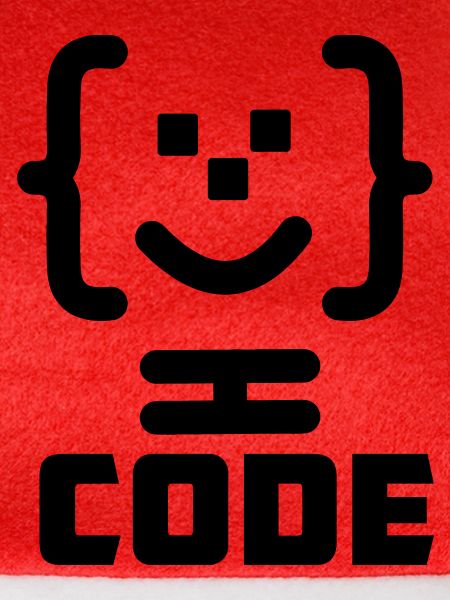 Hauptprogrammierer-Code-Logo mit Text CODE