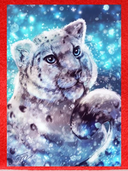 Schneeleopard Poster