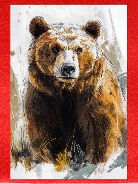 Illustration eines Bären