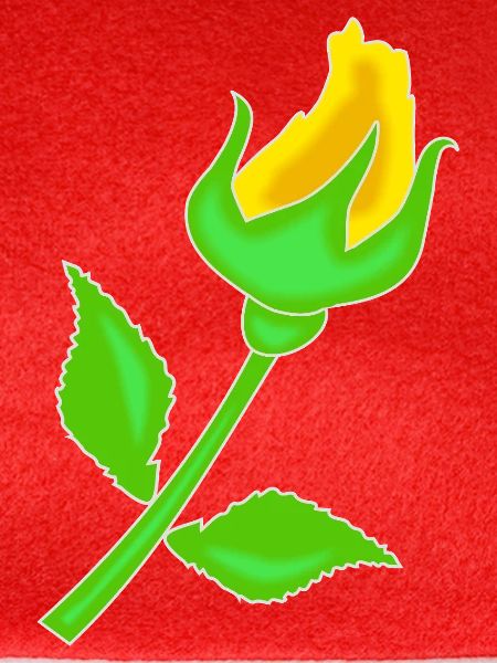 Rose in Gelb