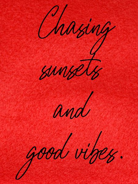 Chasing sunsets