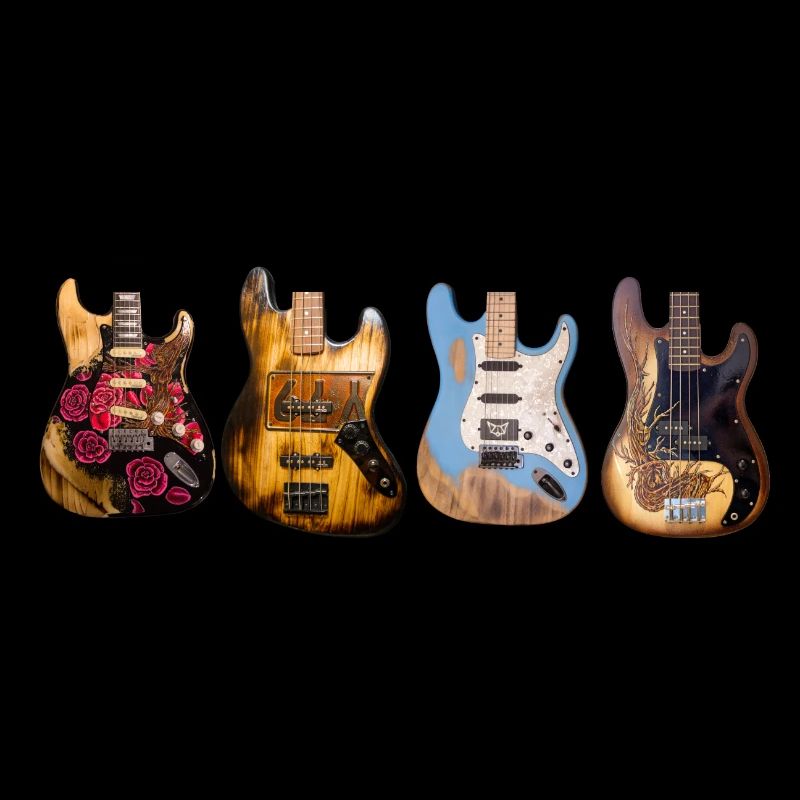 Vier Gitarren