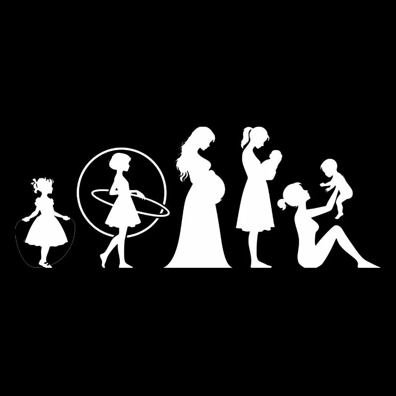 Evolution Mama Muttertag kind Familie