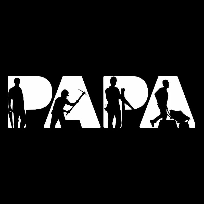 Construction Laborer Papa Proud Builder Dad