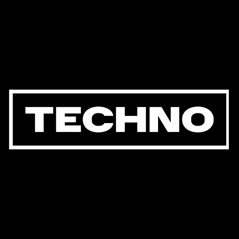 Conception de logo de musique techno