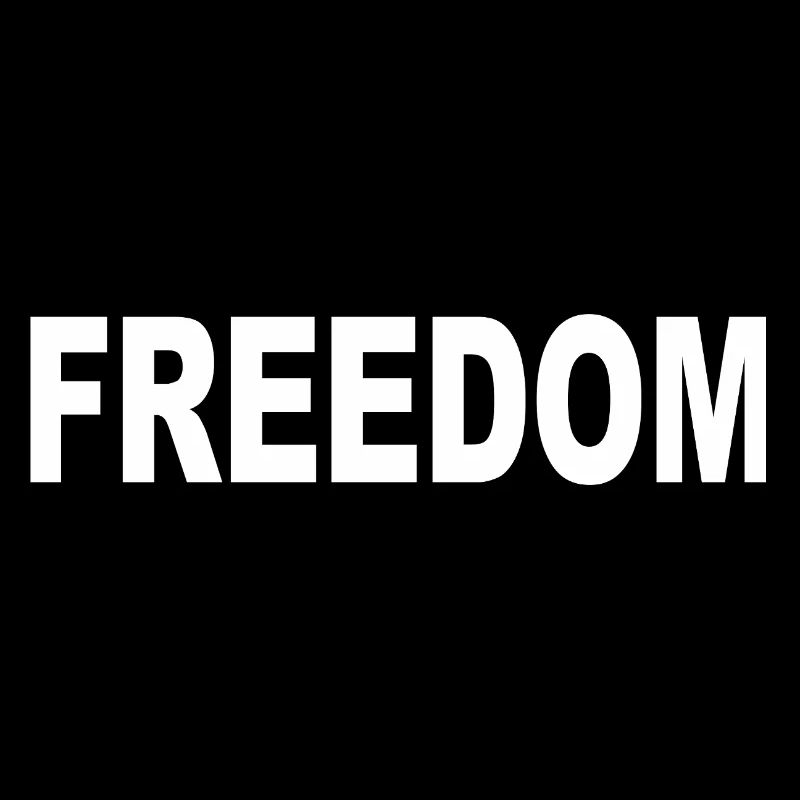 Freedom Typography Statement Design
