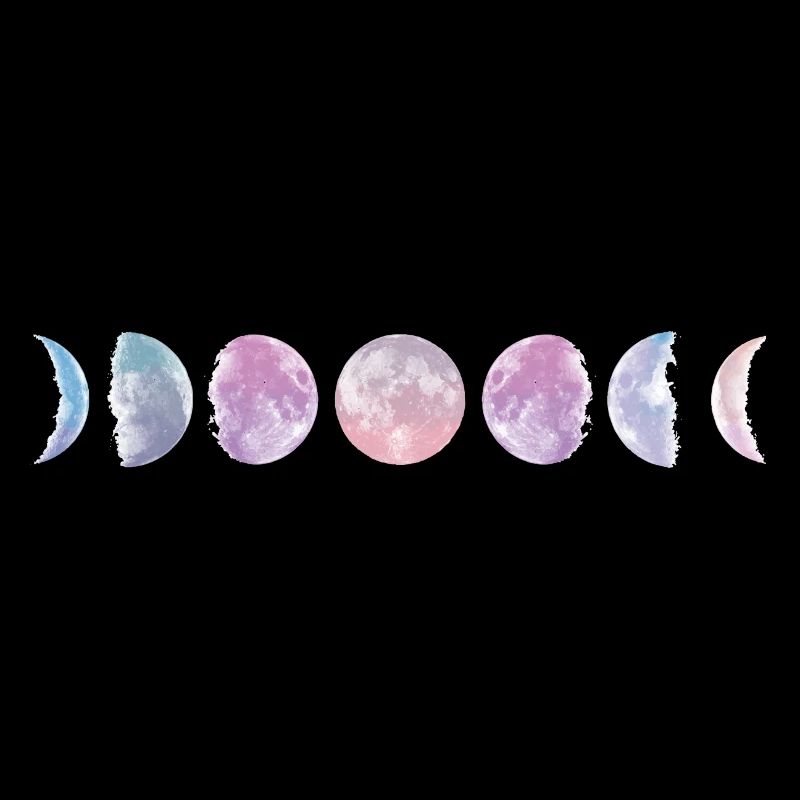 Phases de lune pastel