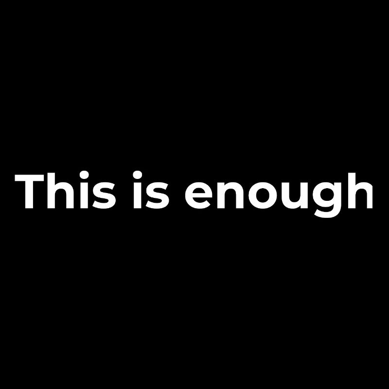 Affirmation Gift | This is enough White