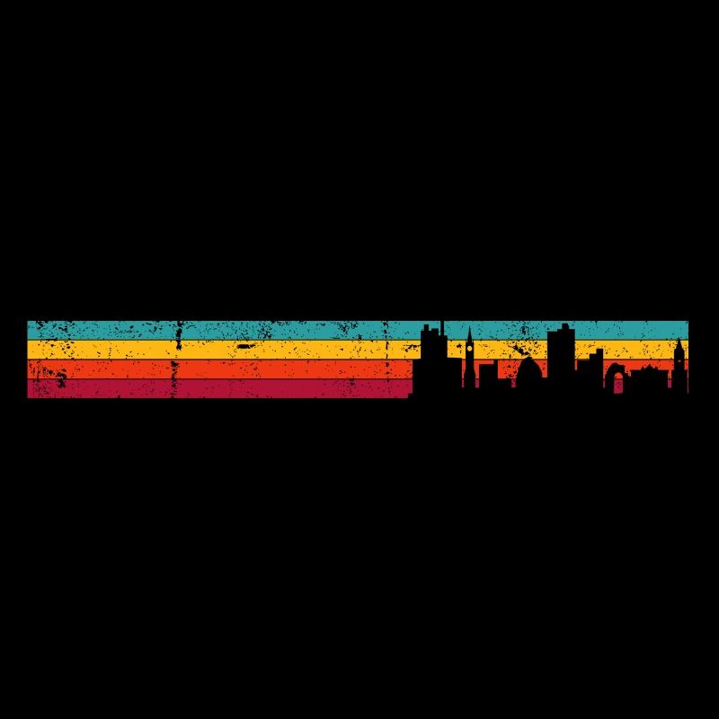 Dämmerung Regenbogen Skyline