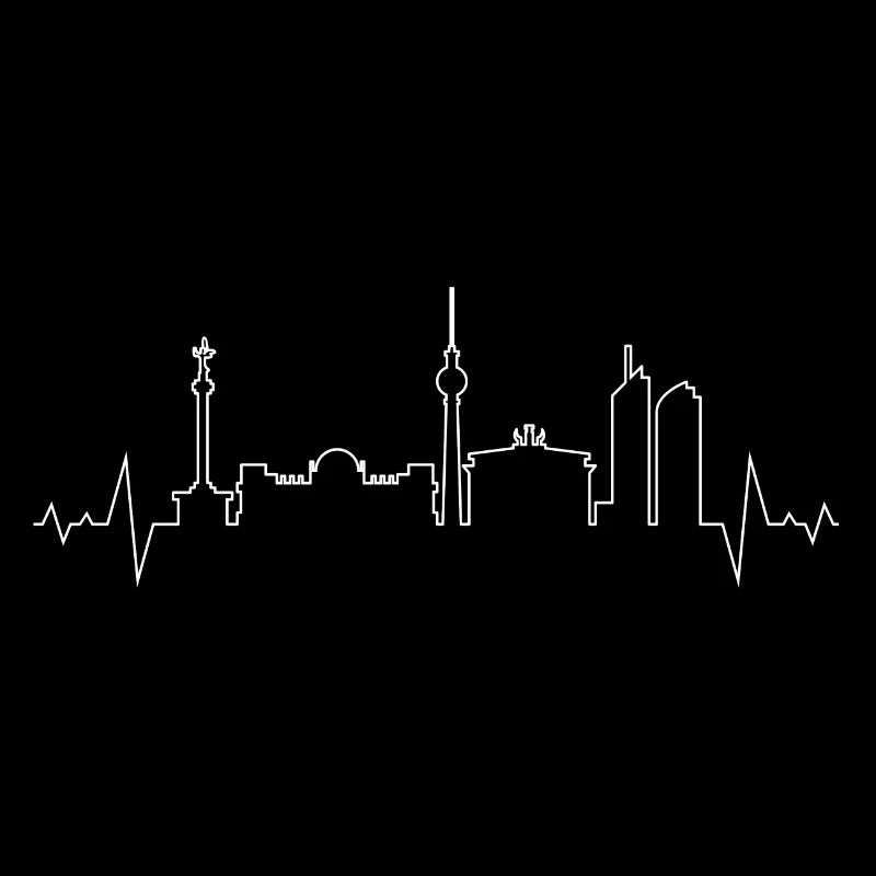 Urban Skyline Line Art