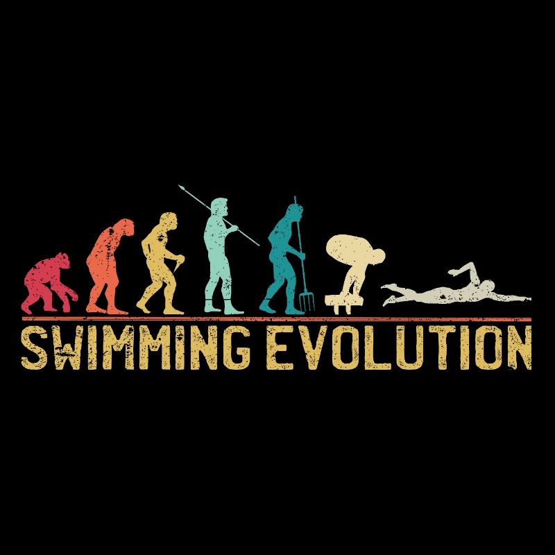 Schwimmen Evolution Fortschritt Illustration