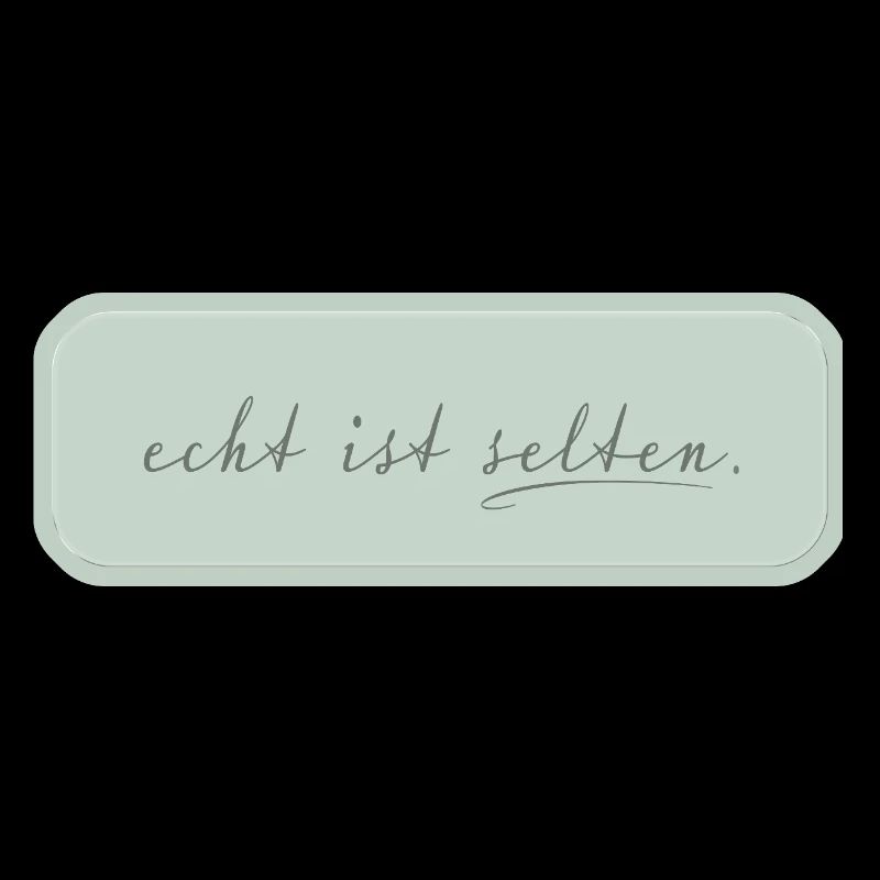 real is rare – minimalist typography