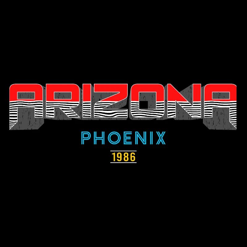Arizona Phoenix 1986 Conception graphique
