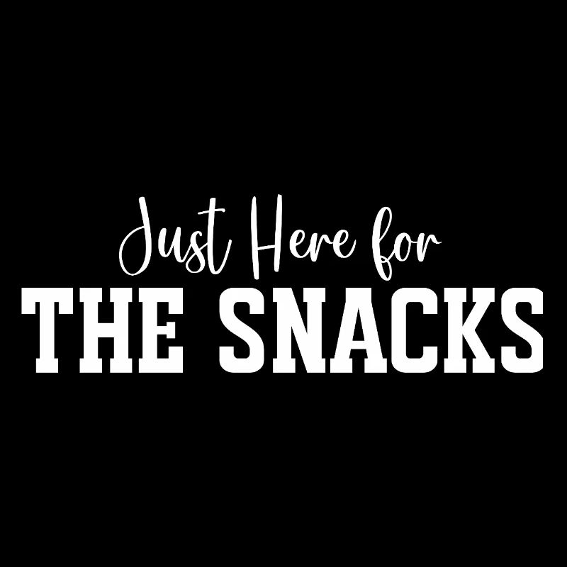 Snack Time Bold Typography Tee Print
