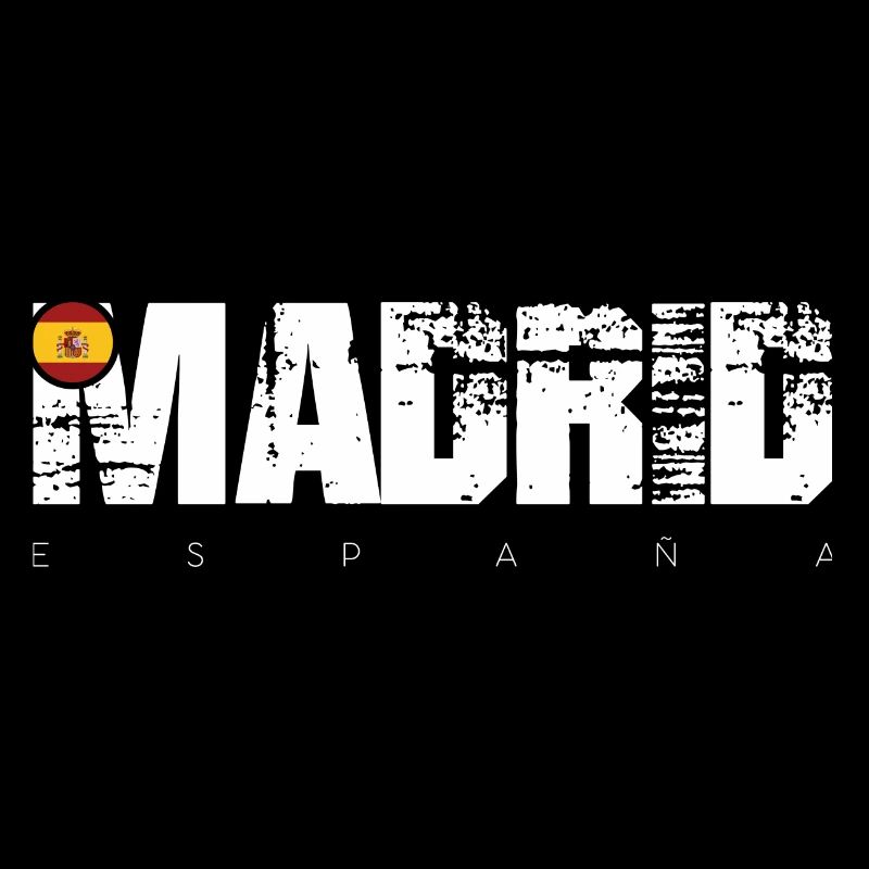 Distressed Made in Spain Typography