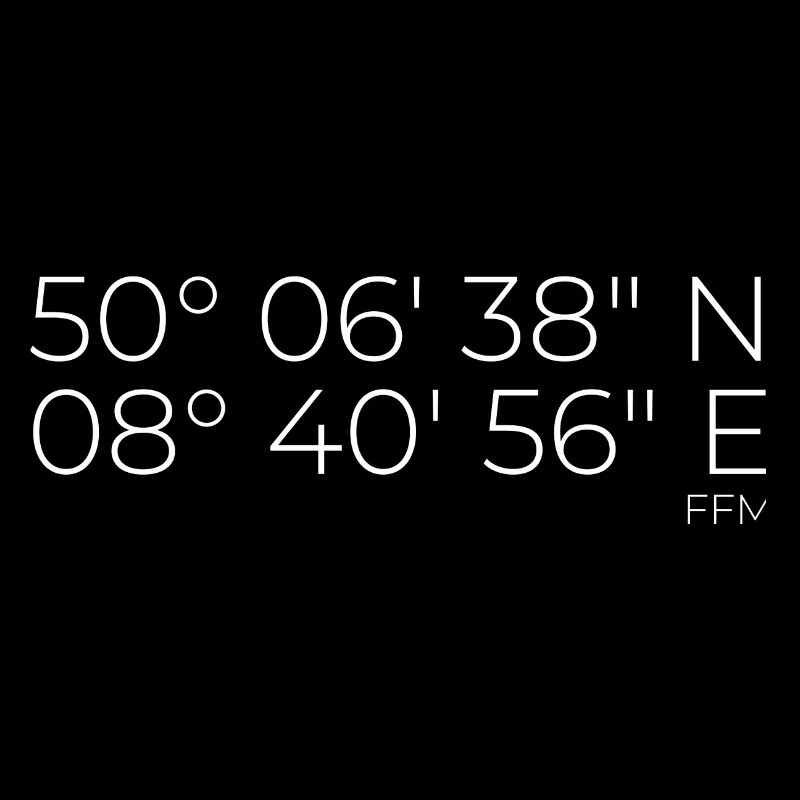 Coordinates Frankfurt am Main FFM
