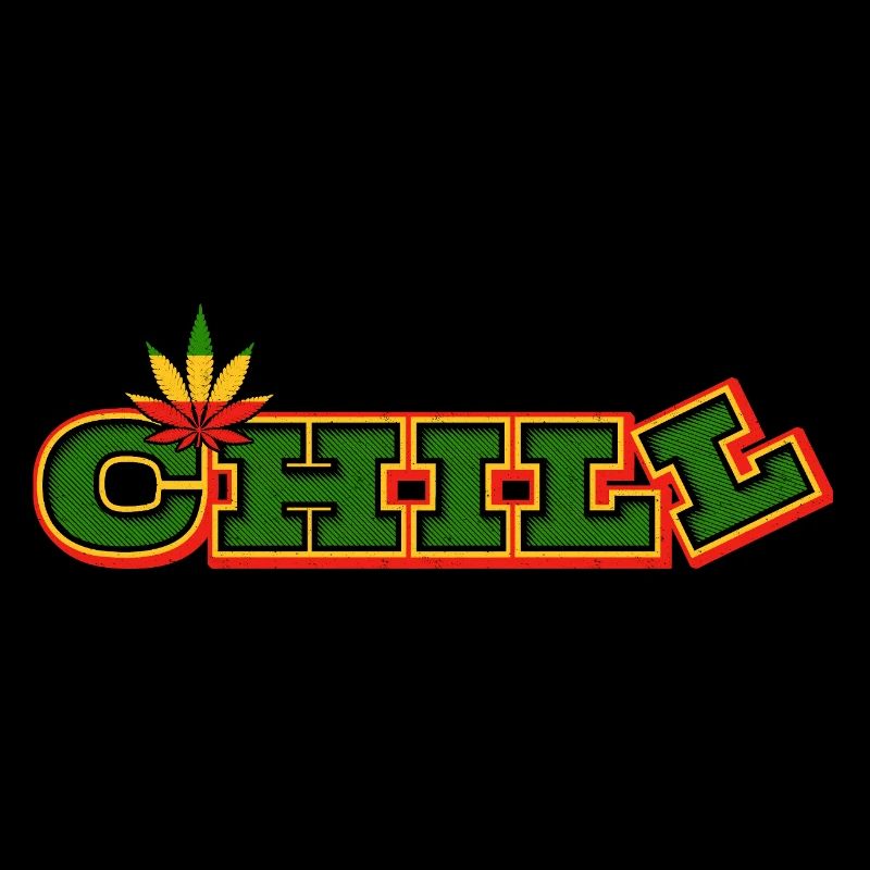 Psychedelic Chill Cannabis Wortkunst