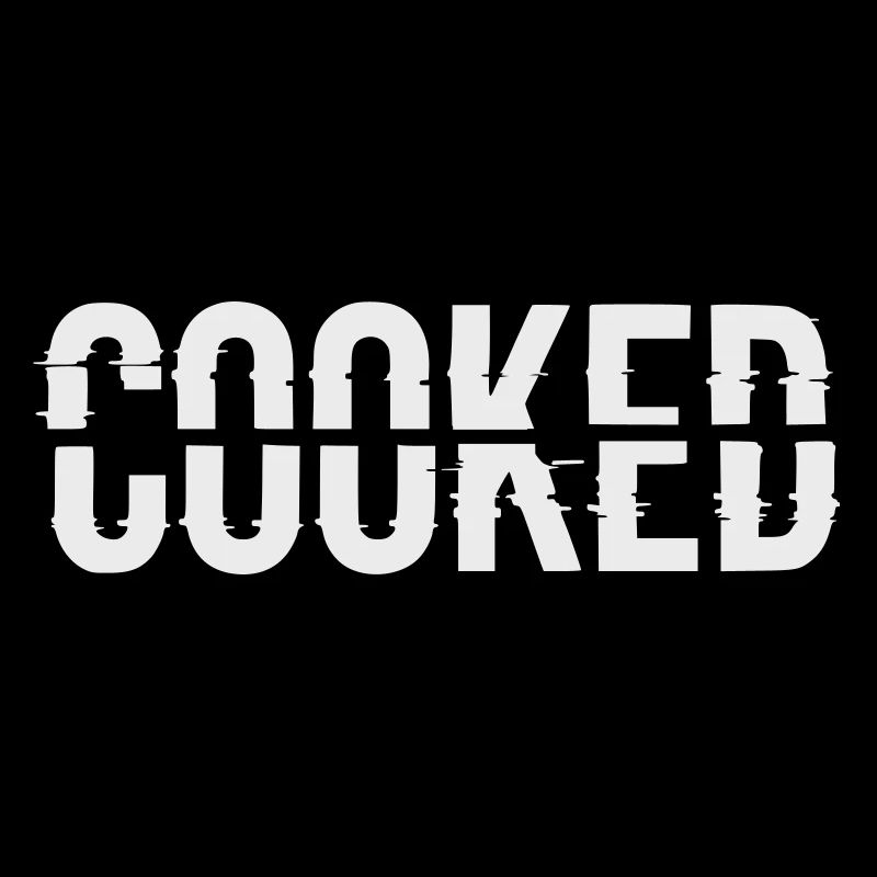 Glitch Lettering Cooked