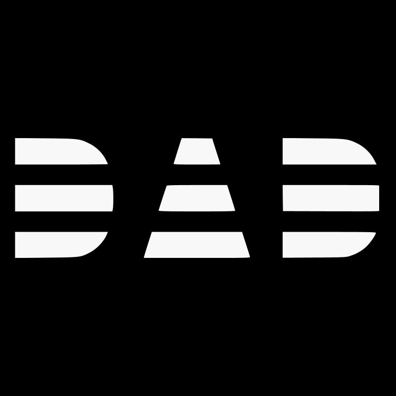 Cooles Dad Logo gestreift