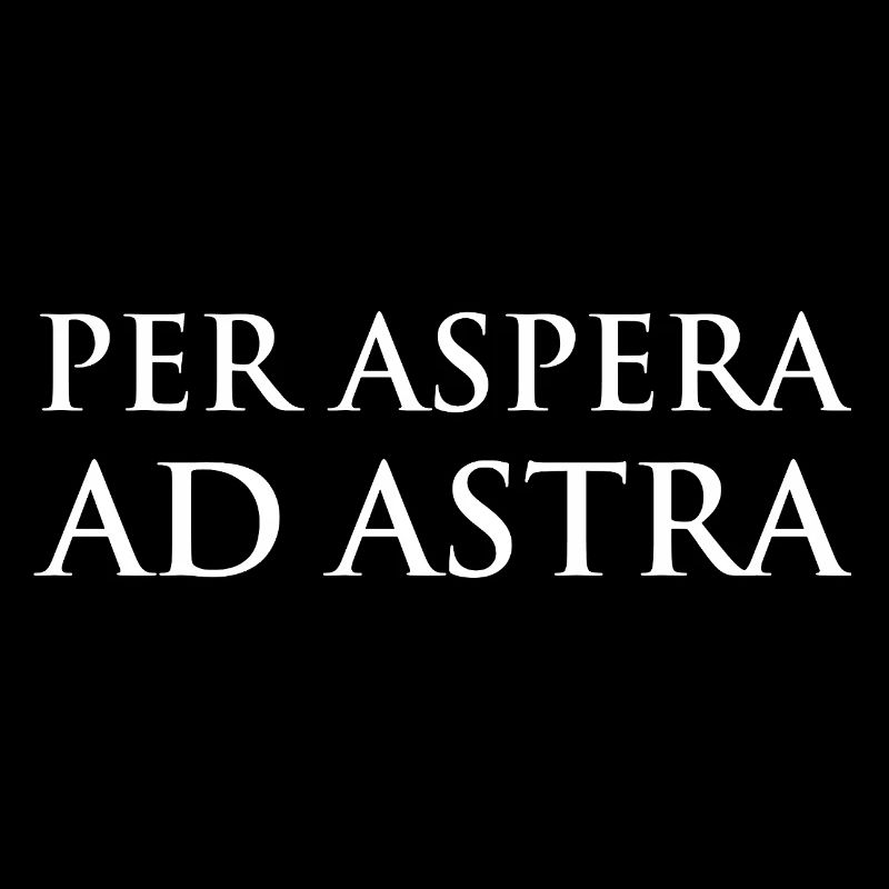 Per Aspera Ad Astra Typography Design