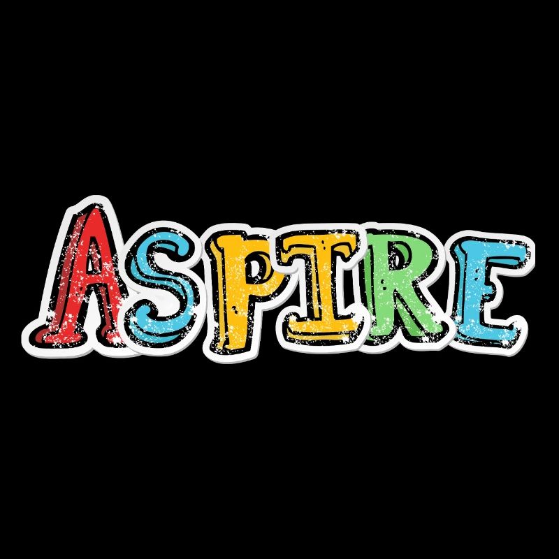 Aspire Colorful Graffiti Lettering