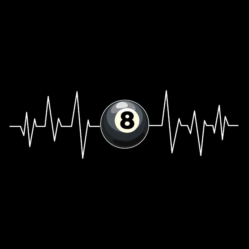 Billard Herzschlag Linie Queue Sport Lustig Pool