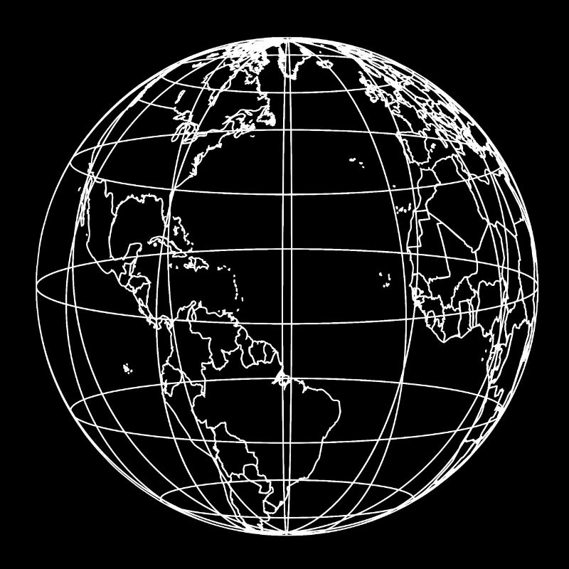 Contours de silhouette de GLOBE