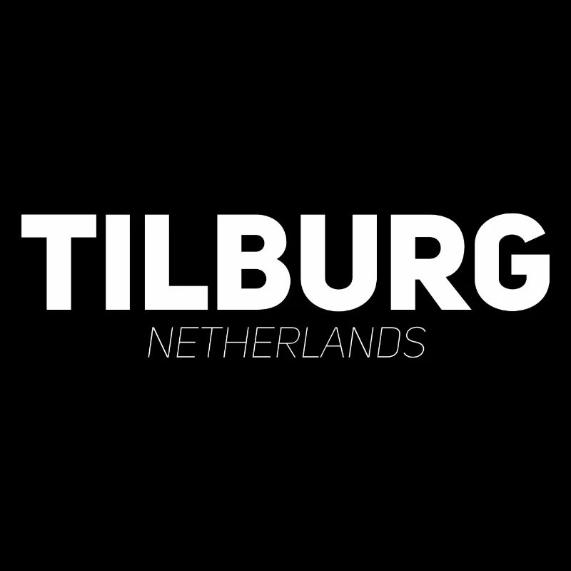 Tilburg Pays-Bas Skyline Cadeau Idée