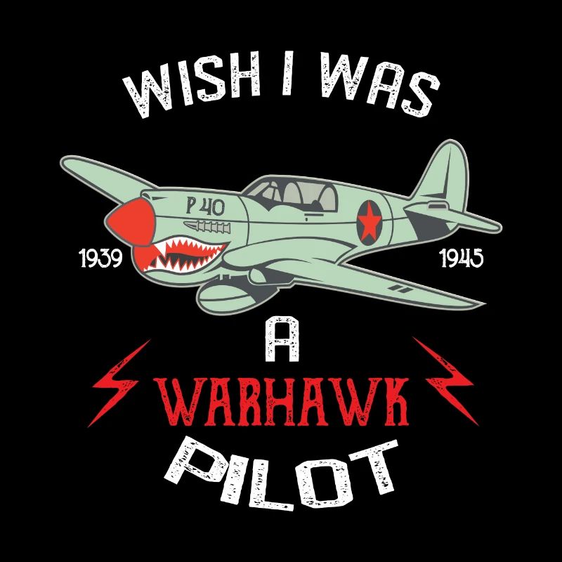 Wish I was a Warhawk Aircraft Airplane Pilot