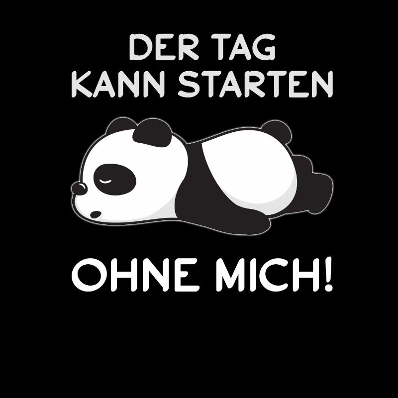 Schlaf Panda Sprüche Kuscheltier Geschenk