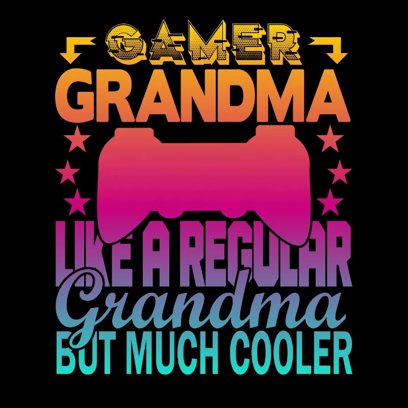 Grand-mère joueuse