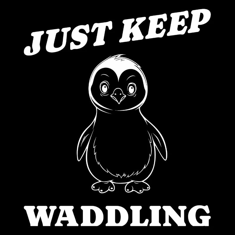 Pinguin monochrome retro Geschenkidee