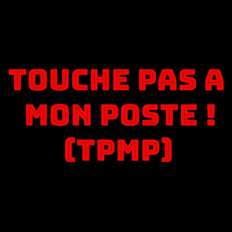 Design T-Shirt Don't Touch My Post + Becher, Becher
