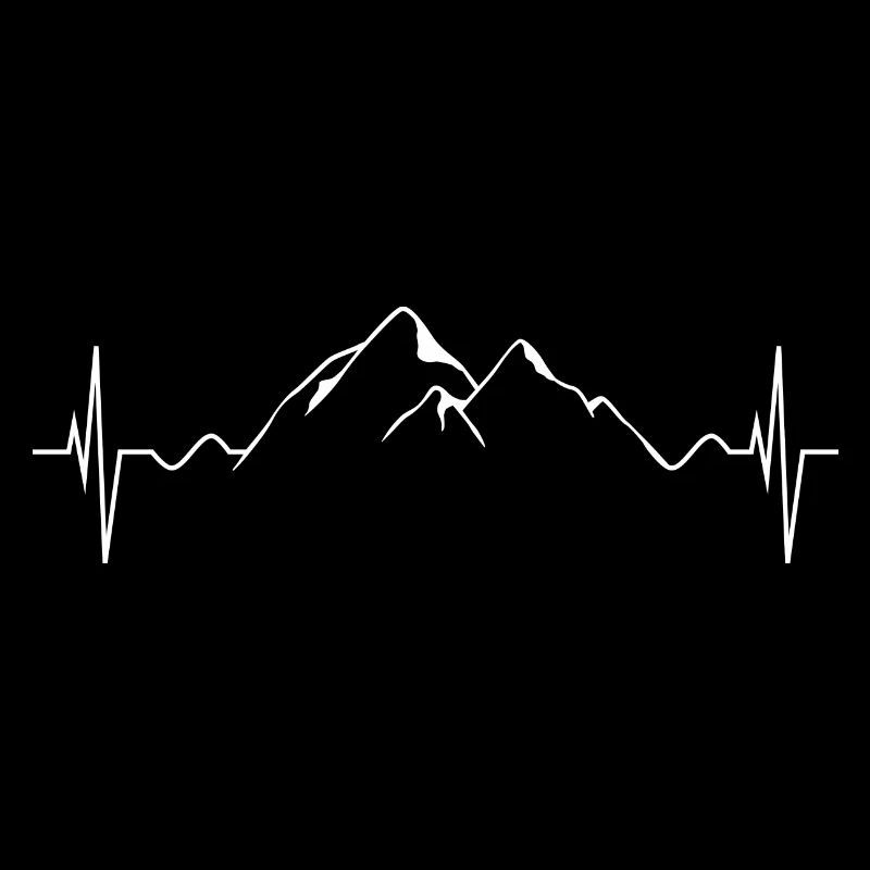 Mountain Heartbeat - Funny Mountain Lovers Cadeau