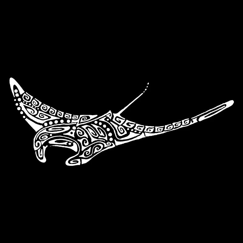 white manta ray tattoo