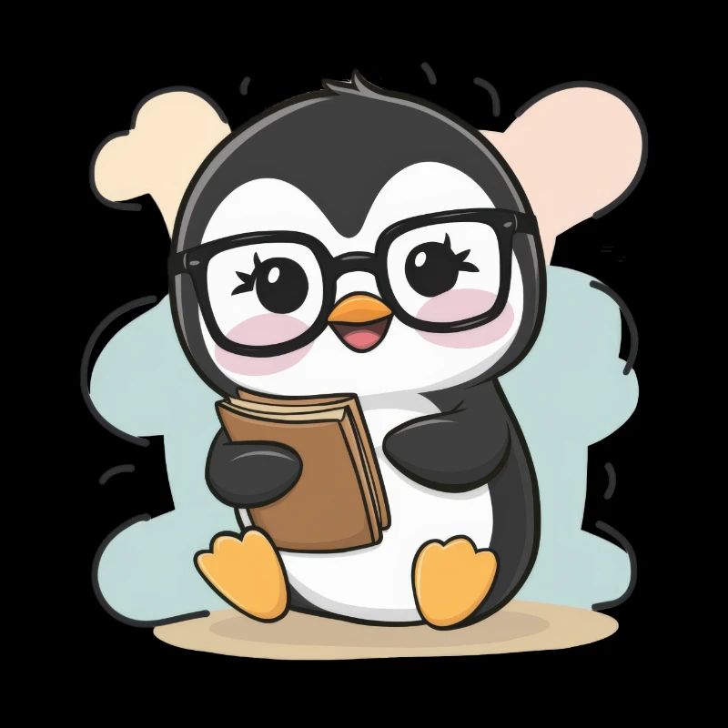 Kawaii Pinguin mit Einhorn Ouftit