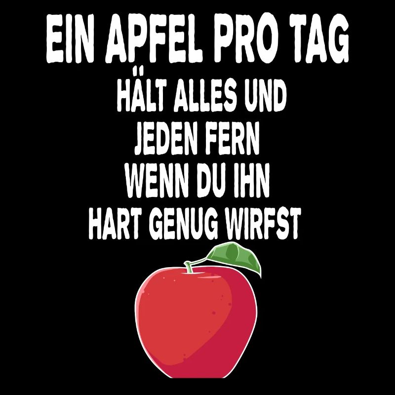 ein Apfel am Tag Spruch