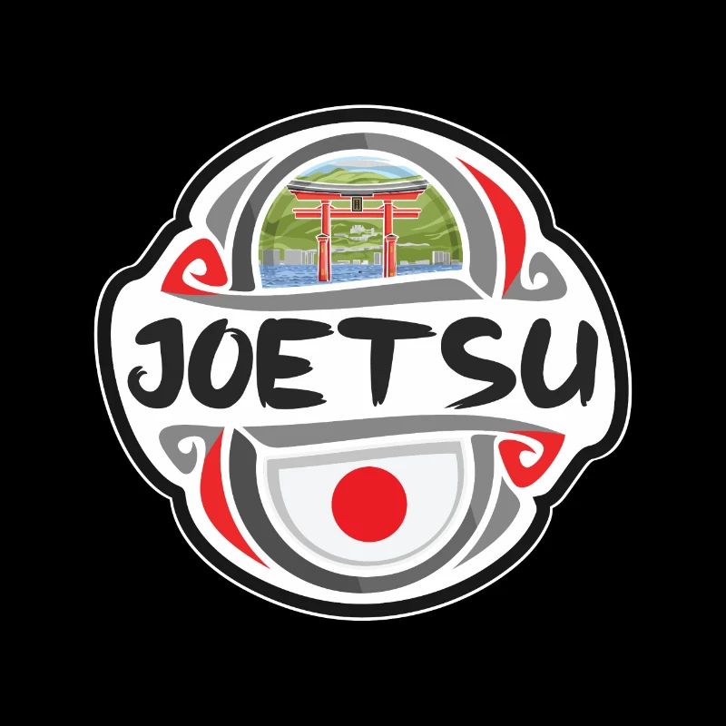 Joetsu Japan Flagge Abzeichen Reise Souvenir Briefmarke