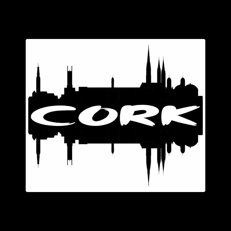 Cork Irlande Skyline Silhouette Souvenir de voyage