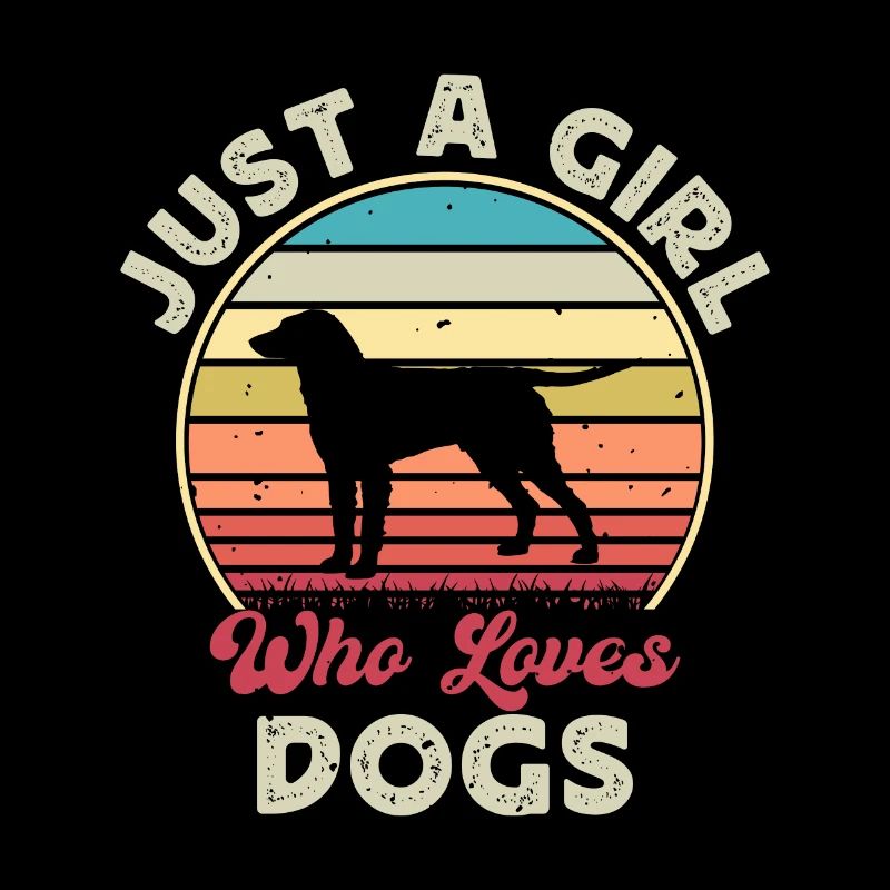 Curly Coated Retriever Dog Silhouette Retro Sunset