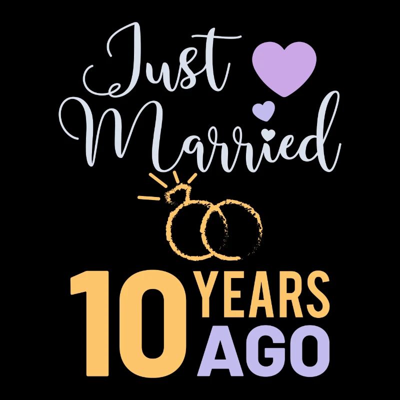 10 Years Married Wedding Anniversary Marriage Gift