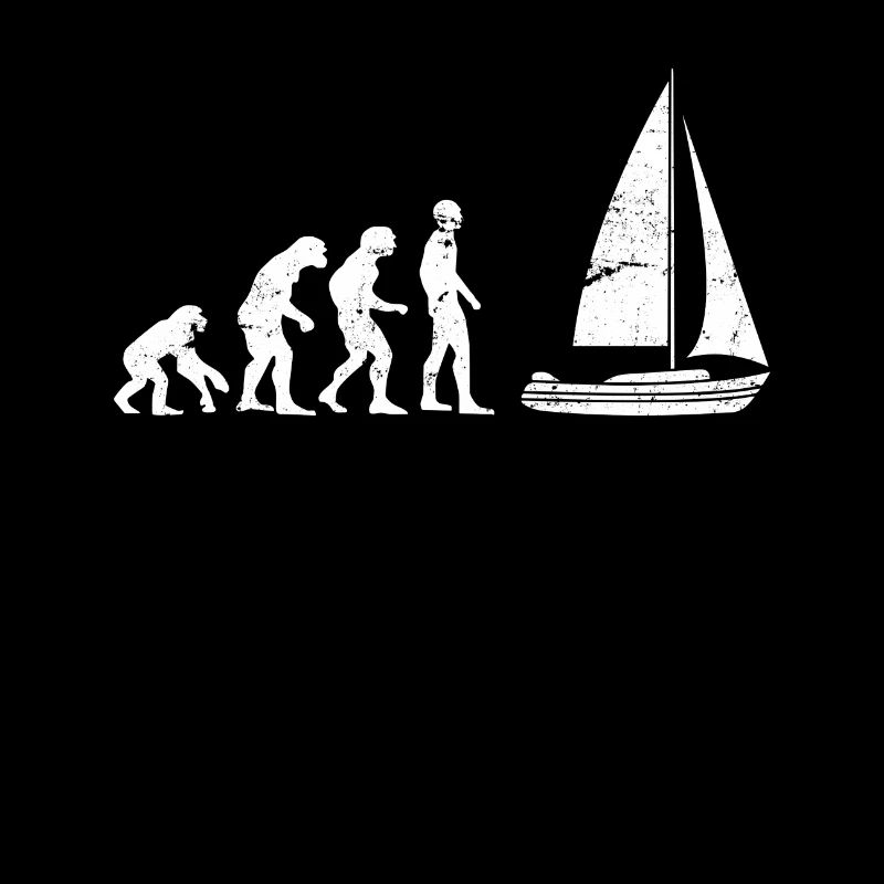 Segelboot Bootsfahrer Evolution Mensch Entwicklung