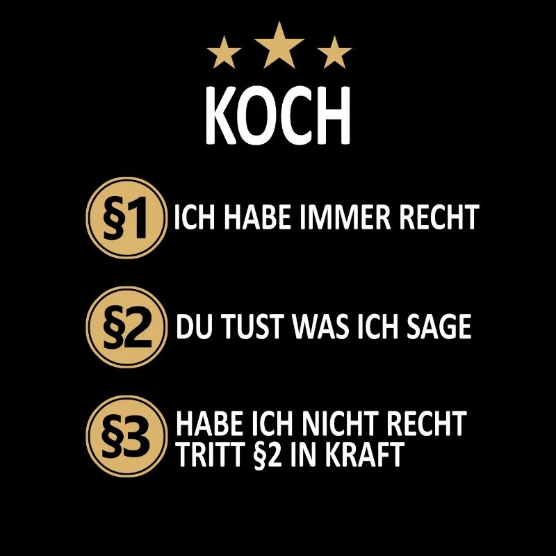 Koch Köche Chefkoch kochen Küche Beruf Spruch