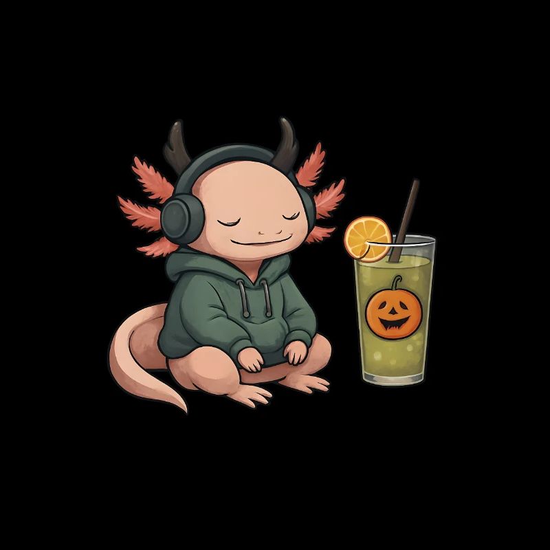 Halloween Axolotl Verkleidung Geschenk