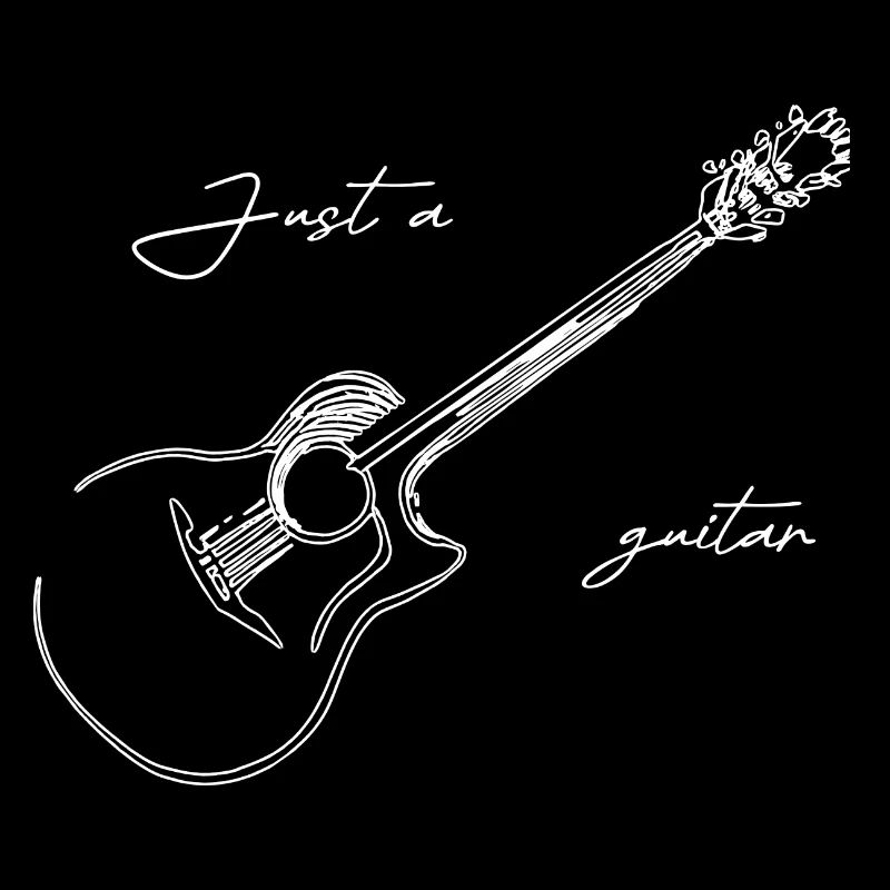 Just One Guitar - Artwork minimaliste