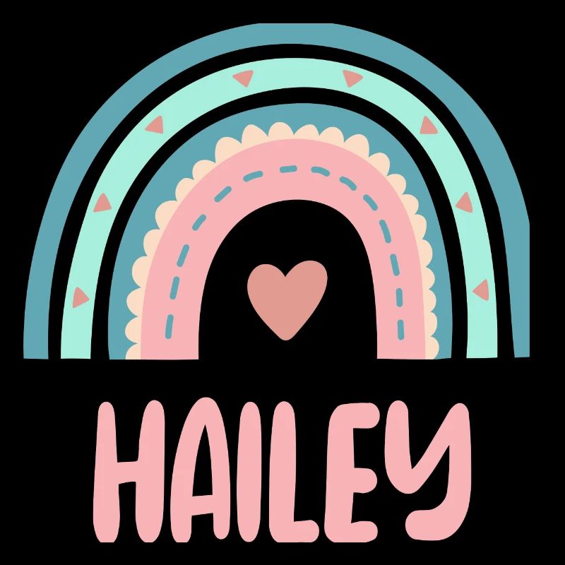 Hailey Name Rainbow Baby