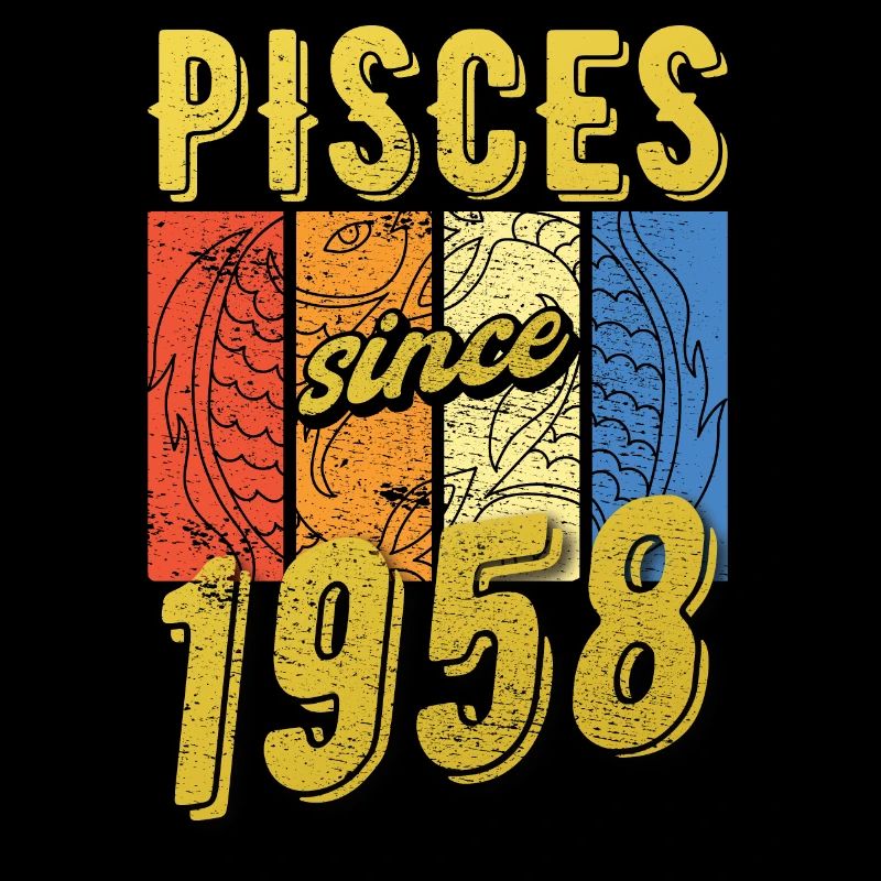 Fische 1958 Geburtstag Sternzeichen Geschenk